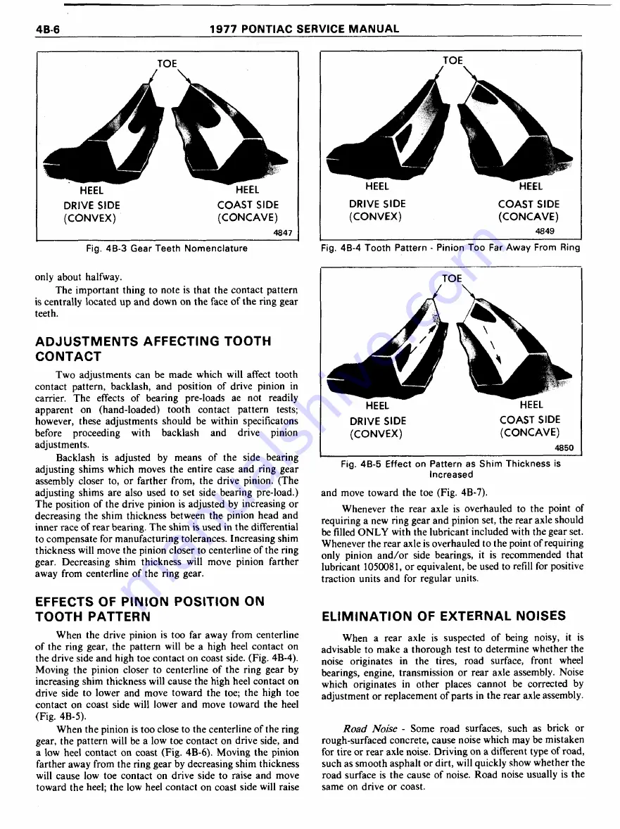 Pontiac Firebird 1977 Service Manual Download Page 452