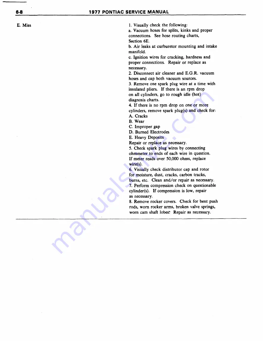 Pontiac Firebird 1977 Service Manual Download Page 538