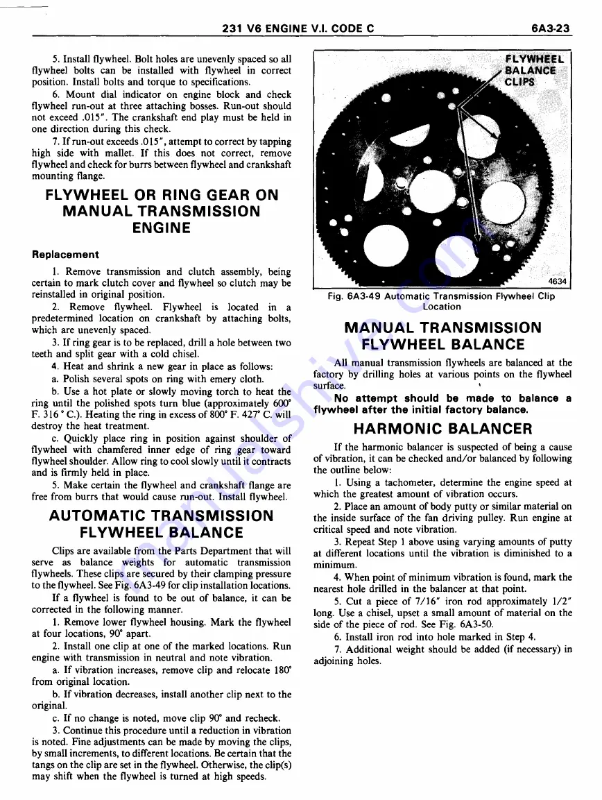 Pontiac Firebird 1977 Service Manual Download Page 629