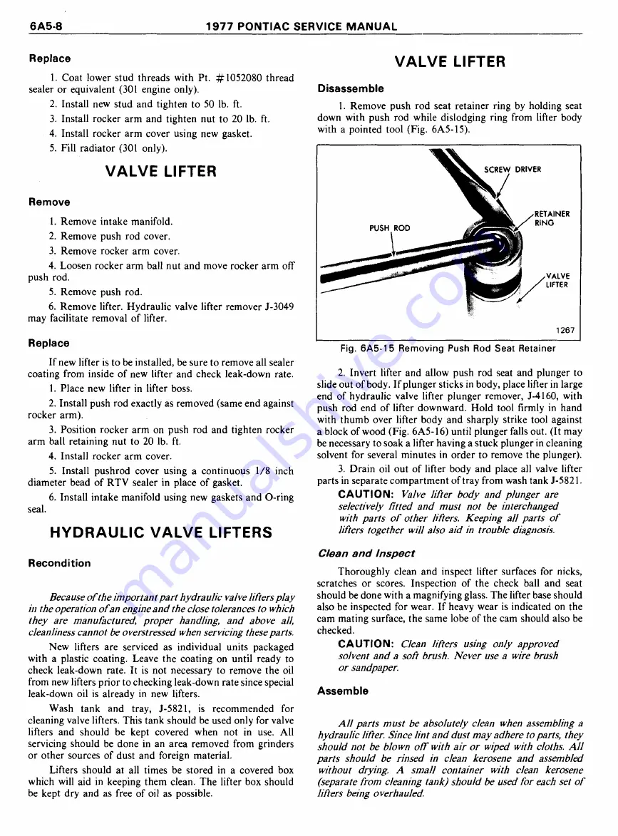 Pontiac Firebird 1977 Service Manual Download Page 677