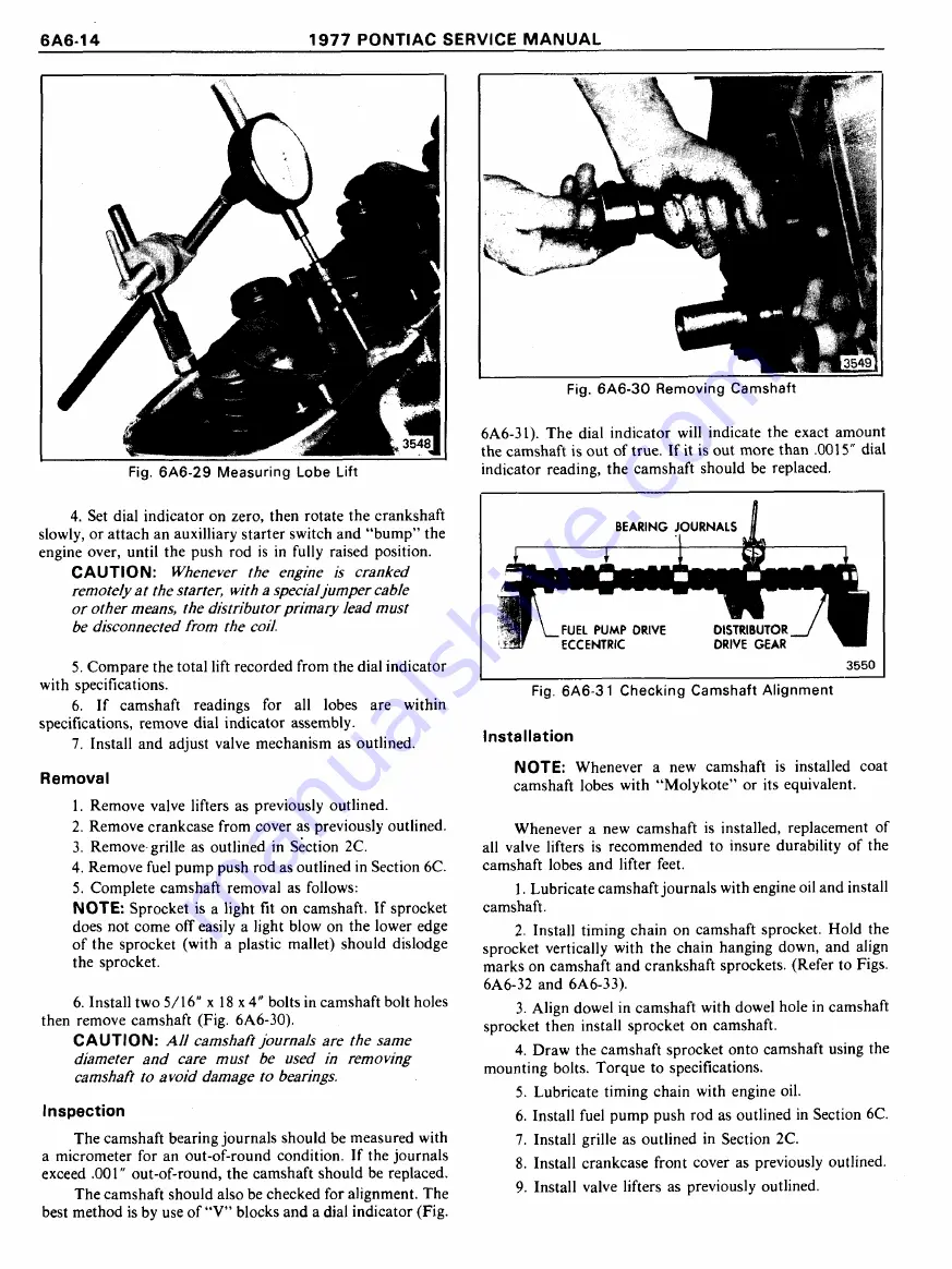 Pontiac Firebird 1977 Service Manual Download Page 710