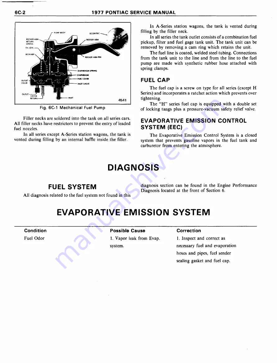 Pontiac Firebird 1977 Service Manual Download Page 752