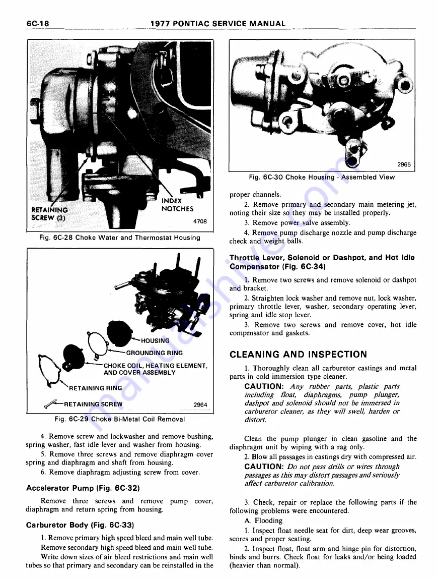 Pontiac Firebird 1977 Service Manual Download Page 768