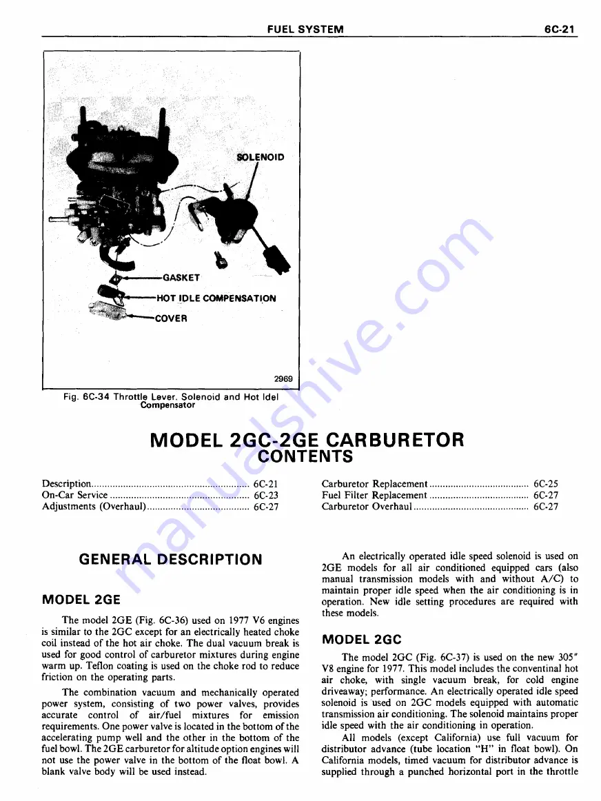 Pontiac Firebird 1977 Service Manual Download Page 771