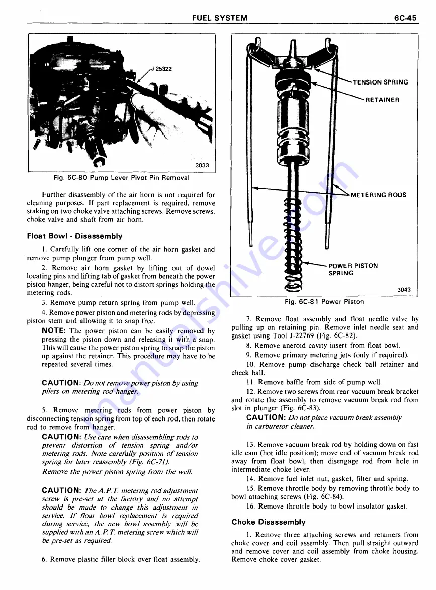 Pontiac Firebird 1977 Service Manual Download Page 795