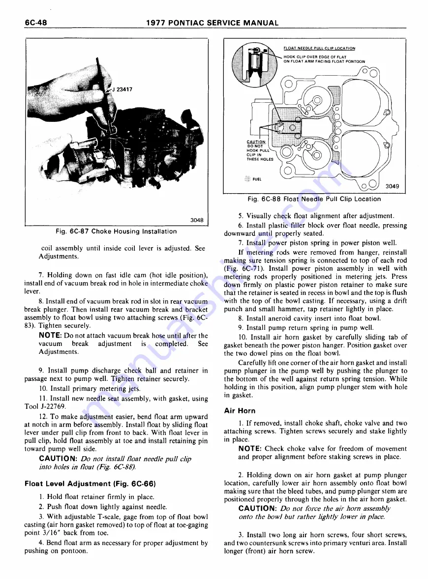 Pontiac Firebird 1977 Service Manual Download Page 798