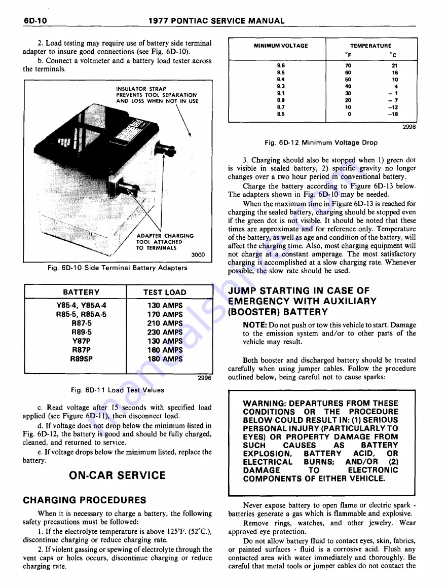 Pontiac Firebird 1977 Service Manual Download Page 834