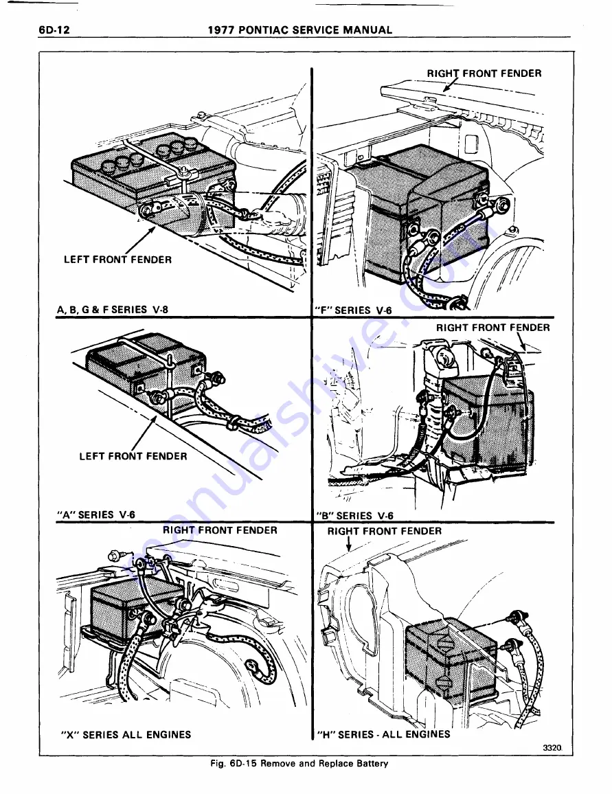 Pontiac Firebird 1977 Service Manual Download Page 836