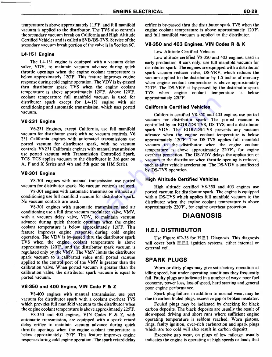 Pontiac Firebird 1977 Service Manual Download Page 853