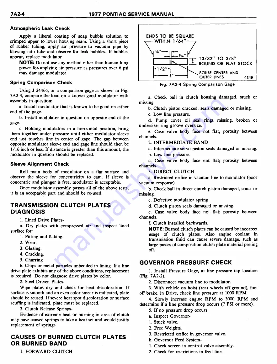 Pontiac Firebird 1977 Service Manual Download Page 987