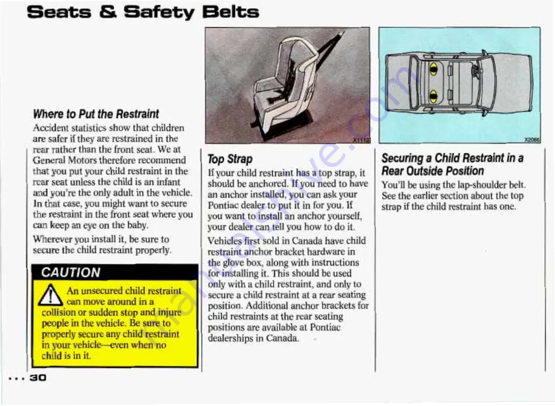 Pontiac Grand Prix 1993 Owner'S Manual Download Page 31