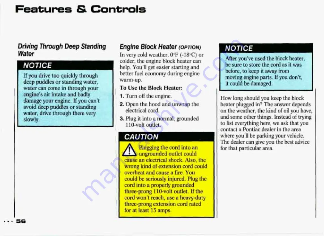 Pontiac Grand Prix 1993 Owner'S Manual Download Page 57