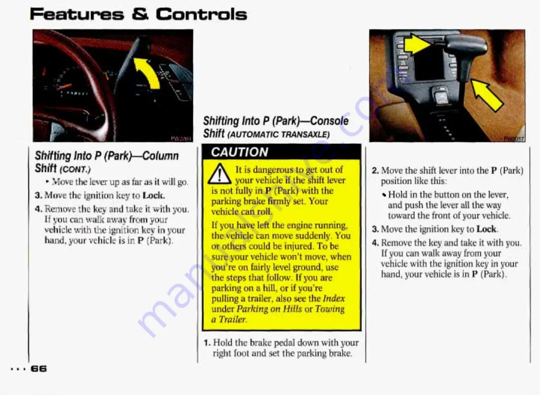 Pontiac Grand Prix 1993 Owner'S Manual Download Page 67