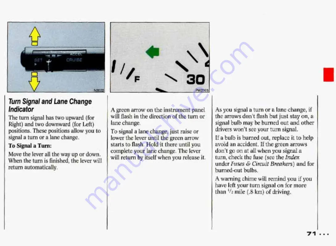 Pontiac Grand Prix 1993 Owner'S Manual Download Page 72