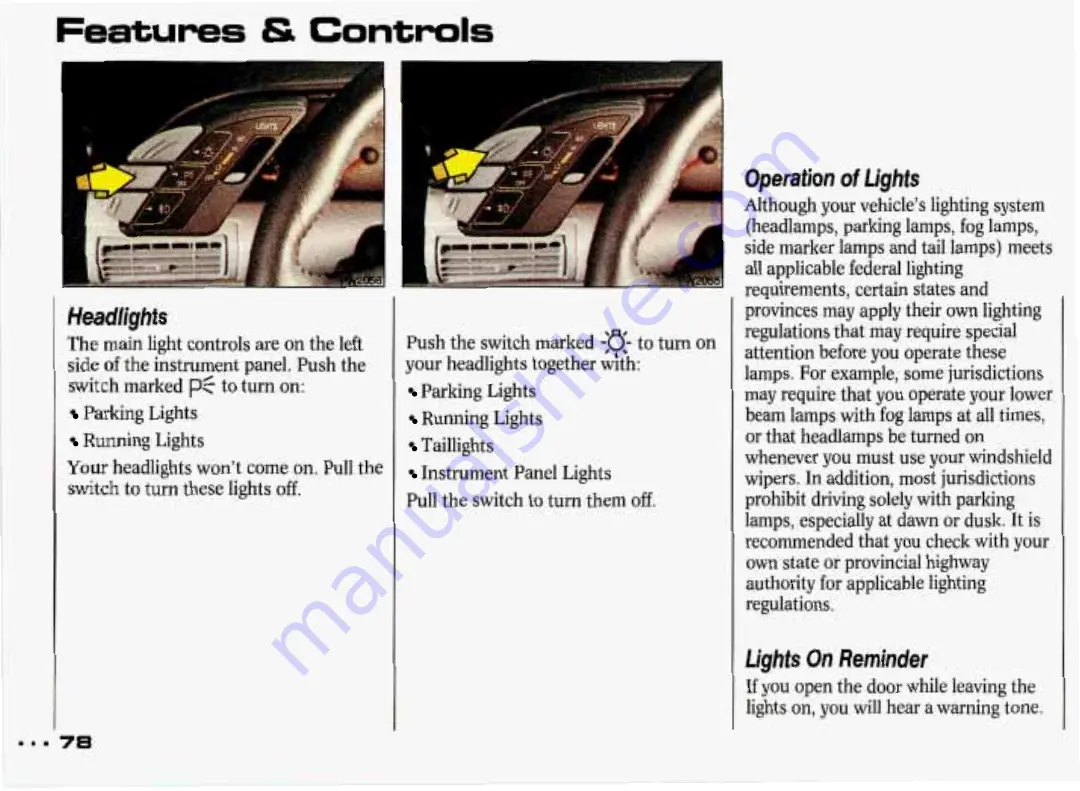 Pontiac Grand Prix 1993 Owner'S Manual Download Page 79