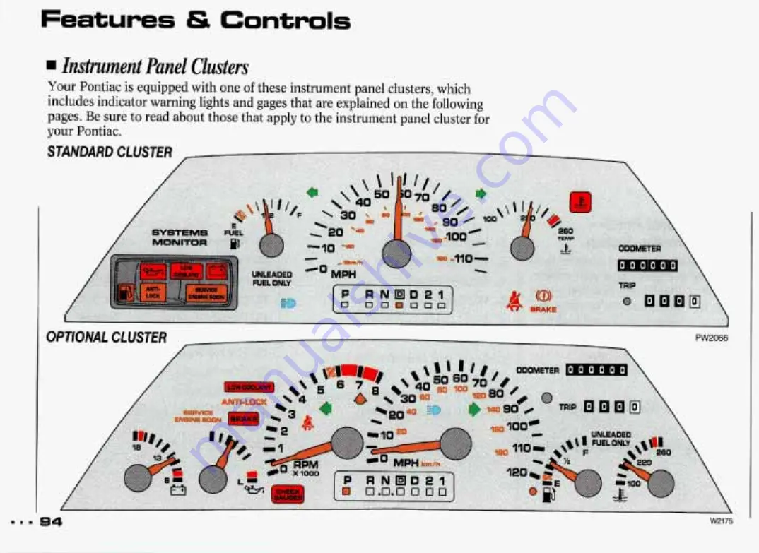 Pontiac Grand Prix 1993 Owner'S Manual Download Page 95