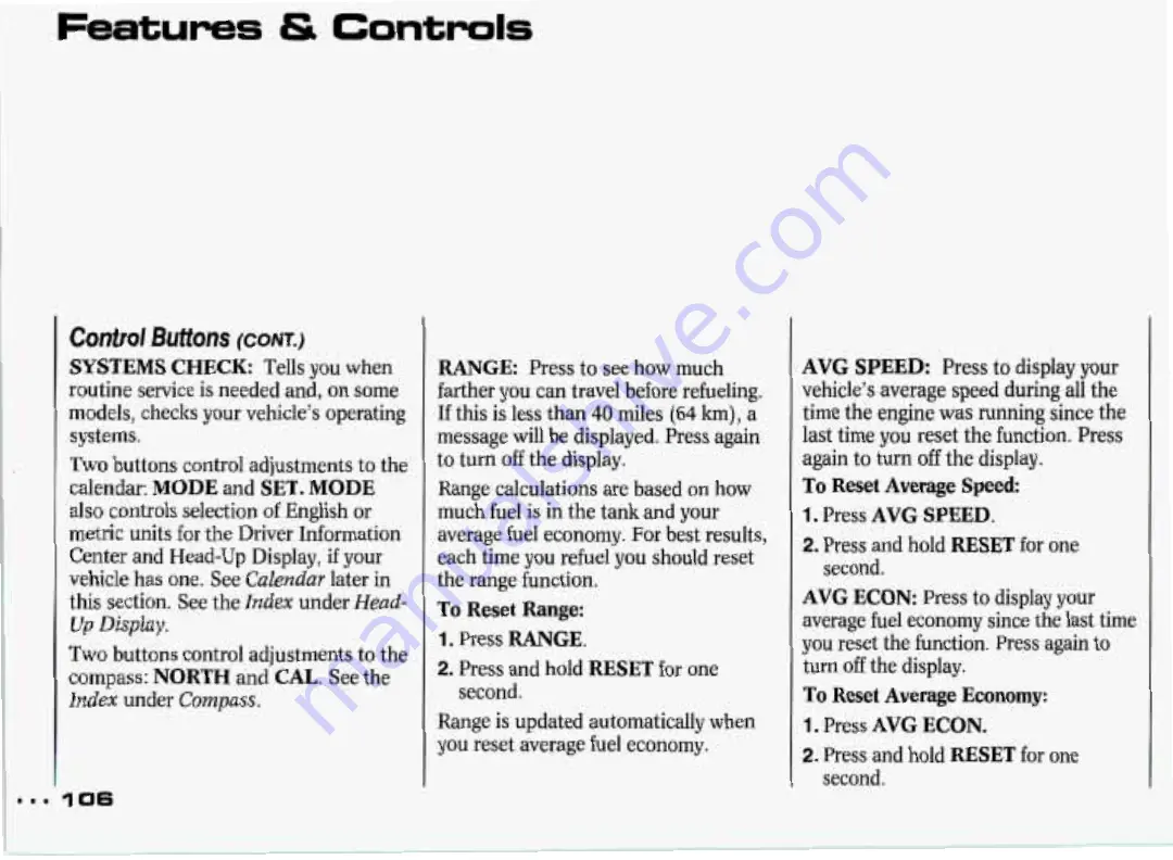 Pontiac Grand Prix 1993 Owner'S Manual Download Page 107