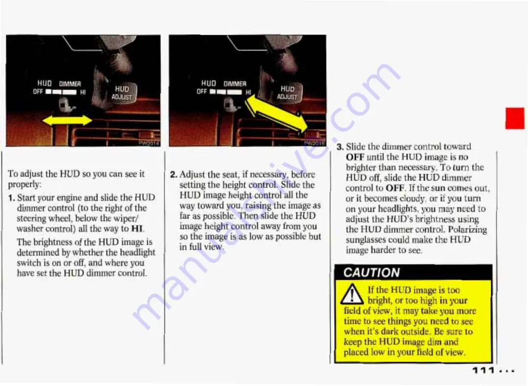 Pontiac Grand Prix 1993 Owner'S Manual Download Page 112