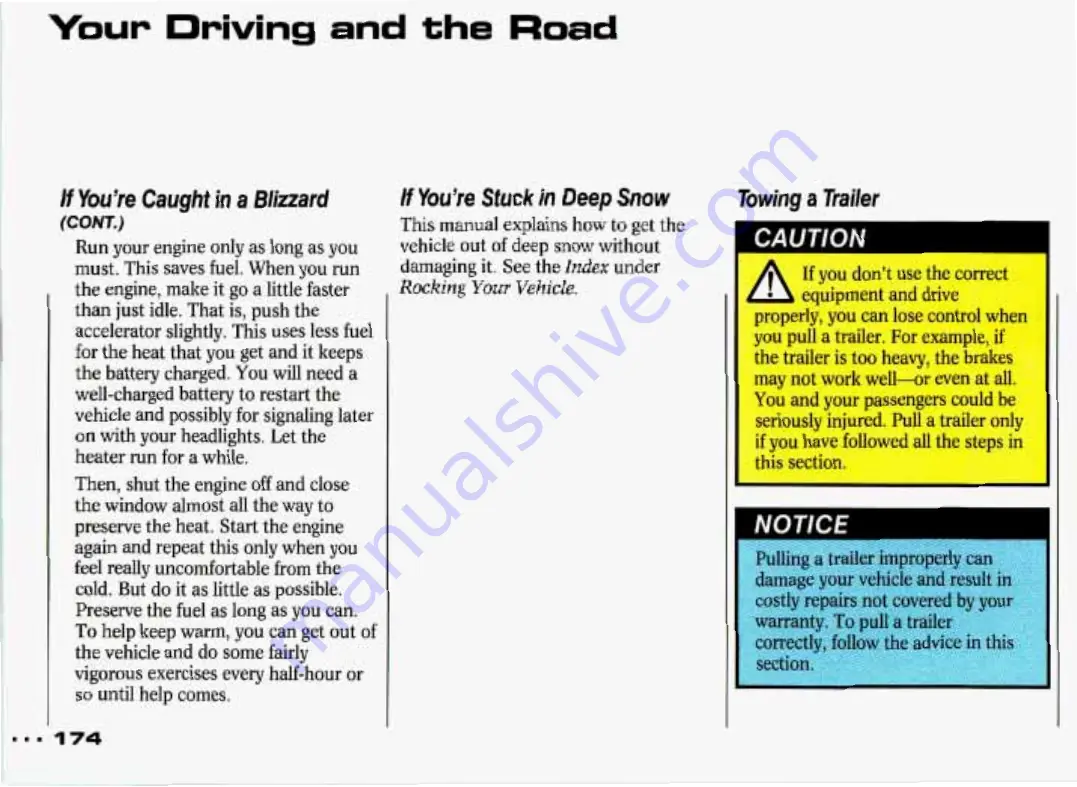 Pontiac Grand Prix 1993 Owner'S Manual Download Page 175