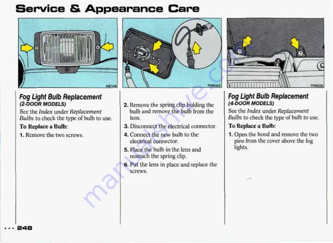 Pontiac Grand Prix 1993 Owner'S Manual Download Page 249