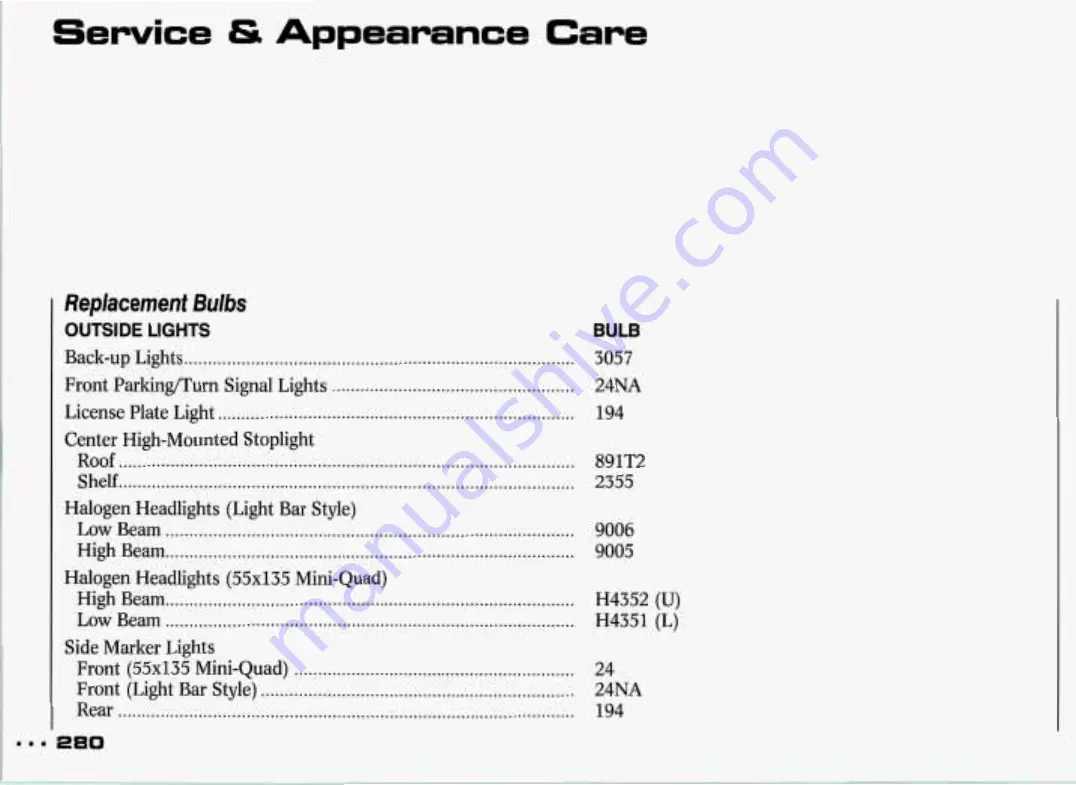 Pontiac Grand Prix 1993 Owner'S Manual Download Page 281