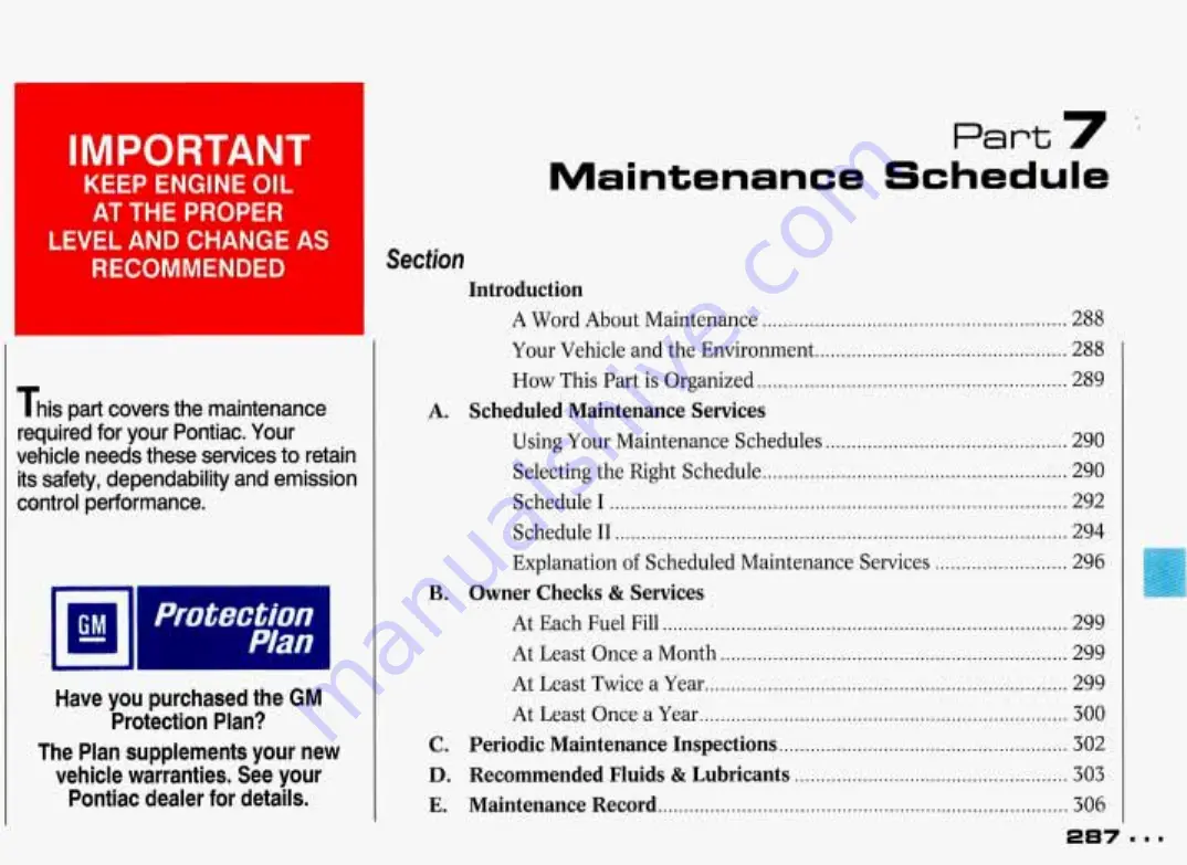 Pontiac Grand Prix 1993 Owner'S Manual Download Page 288