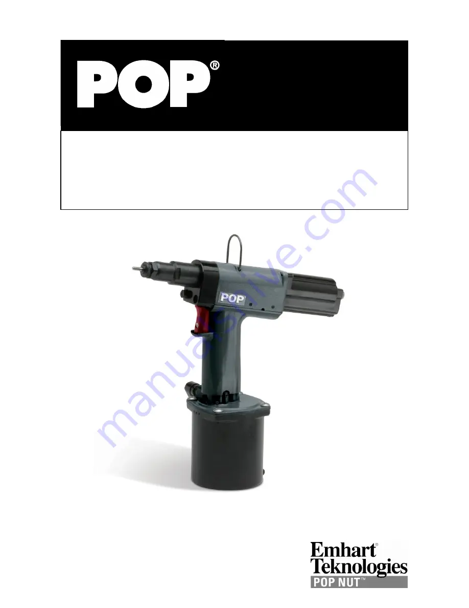 POP NUT PNT800A Maintenance Manual Download Page 1