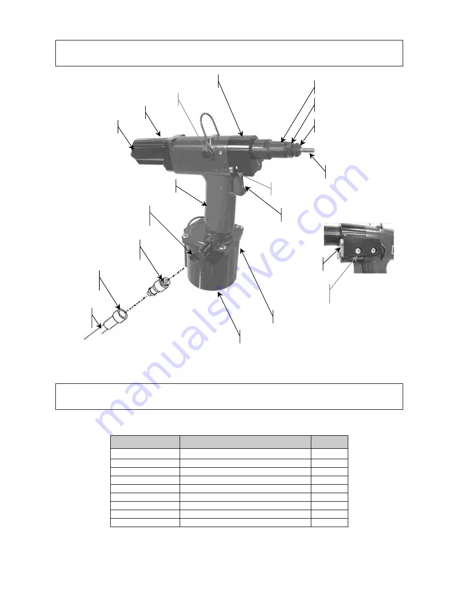 POP NUT PNT800L-PC Maintenance Manual Download Page 6