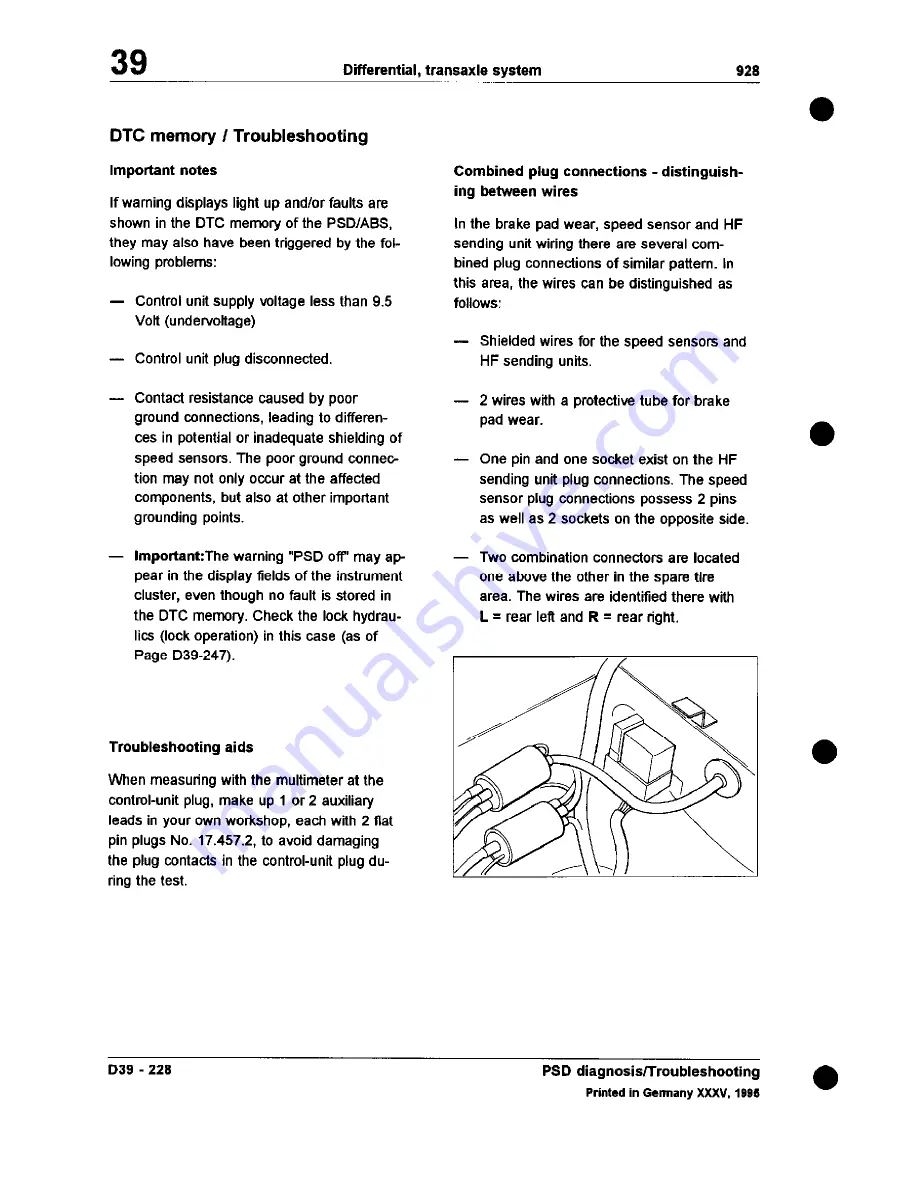 Porsche 1986 928 Workshop Manual Download Page 246