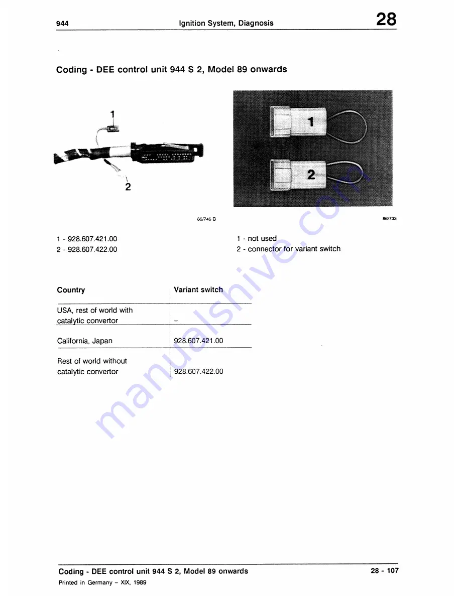 Porsche 1987 994 S Workshop Manual Download Page 118