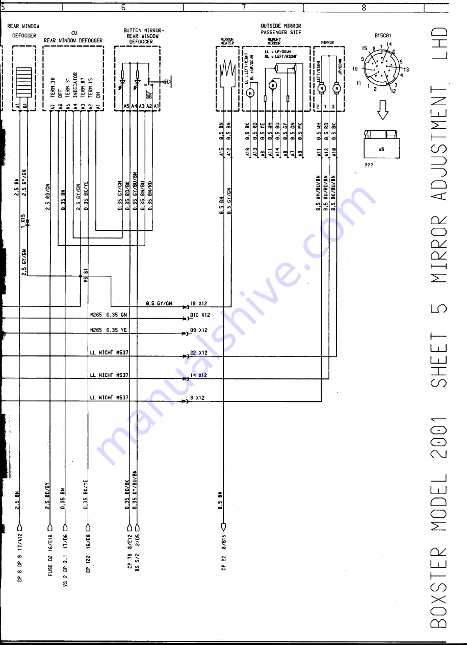 Porsche 2000 Boxter 986 Technical Manual Download Page 115