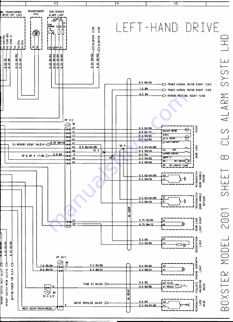 Porsche 2000 Boxter 986 Скачать руководство пользователя страница 139