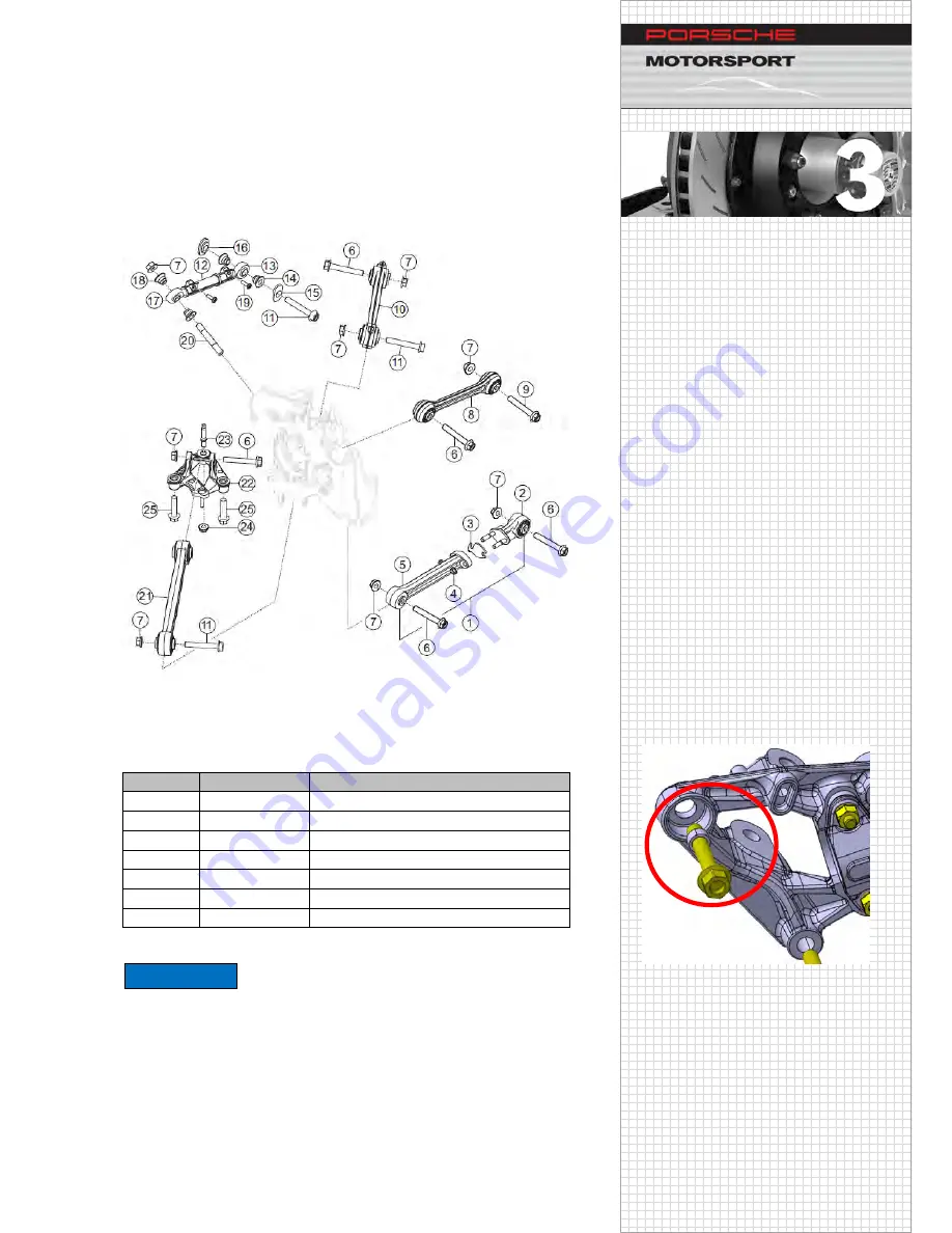 Porsche 2015 911 GT3 Cup Technical Manual Download Page 146