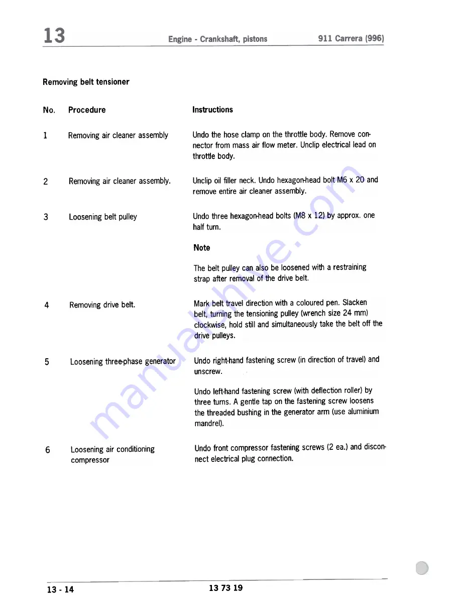 Porsche 911 CARRERA - 2001 Technical Manual Download Page 152