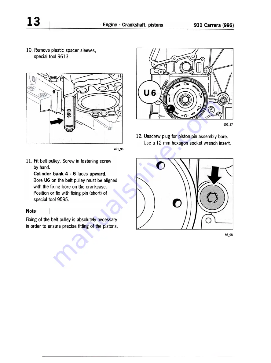 Porsche 911 CARRERA - 2001 Technical Manual Download Page 199