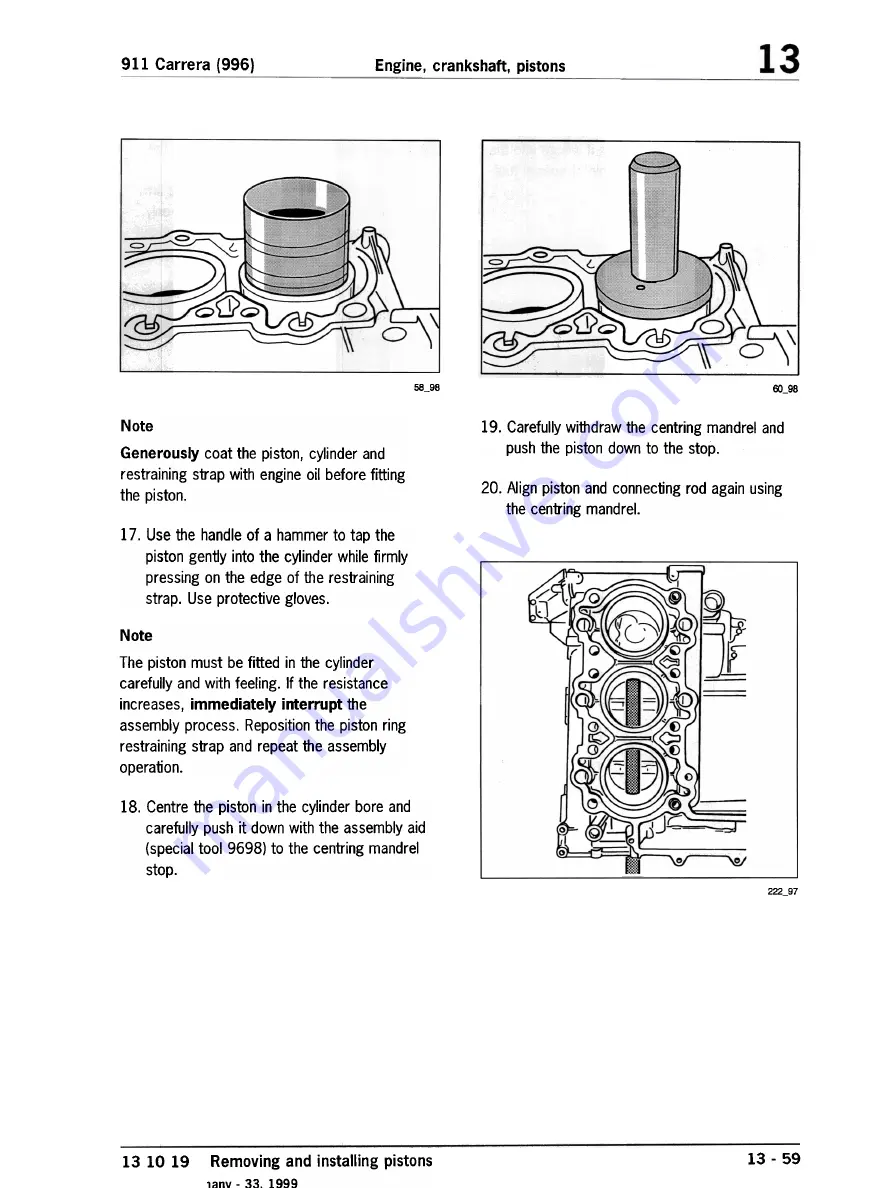 Porsche 911 CARRERA - 2001 Скачать руководство пользователя страница 202