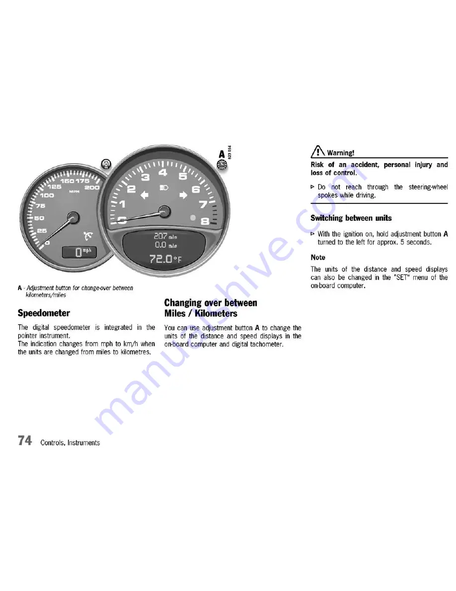 Porsche 911 CARRERA - 2003 Скачать руководство пользователя страница 74