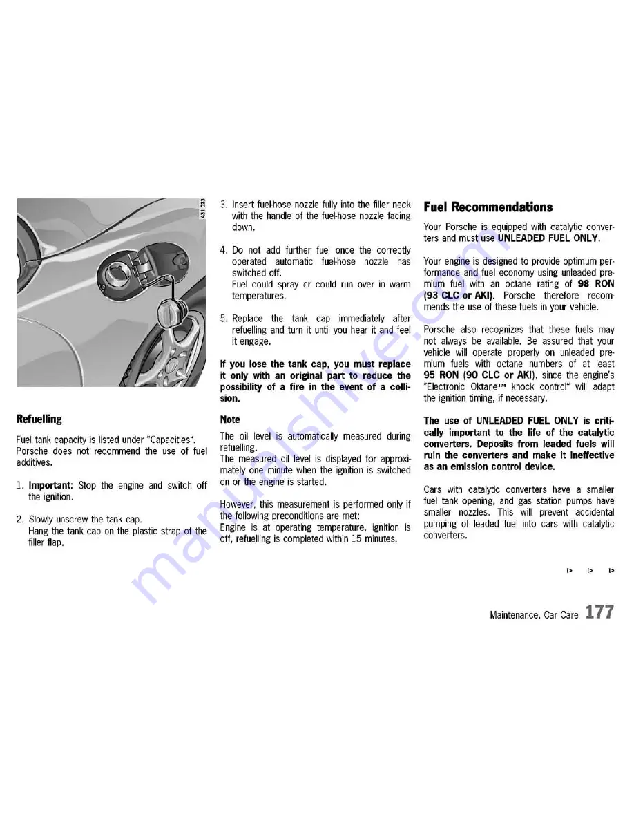 Porsche 911 CARRERA - 2003 Скачать руководство пользователя страница 177