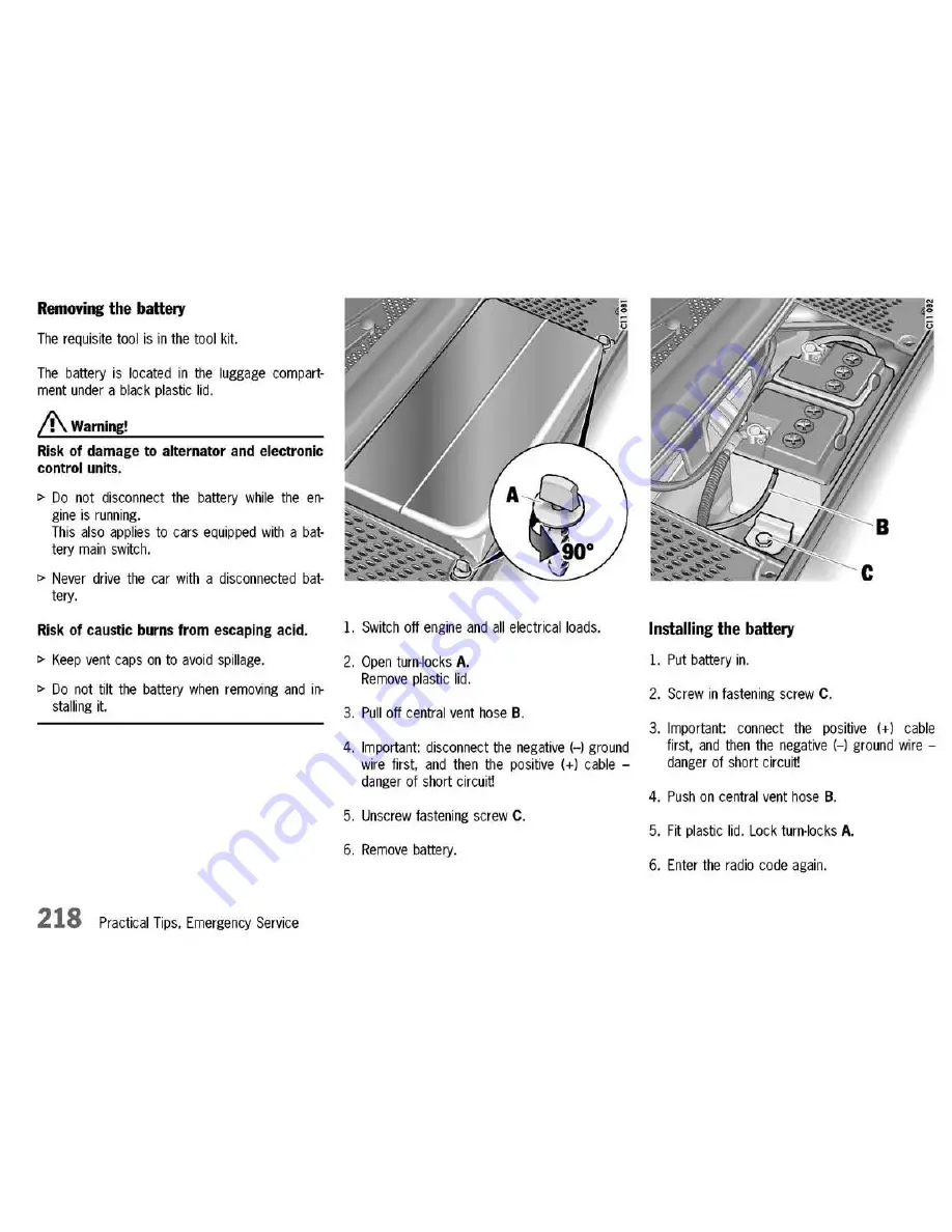 Porsche 911 CARRERA - 2003 Скачать руководство пользователя страница 218