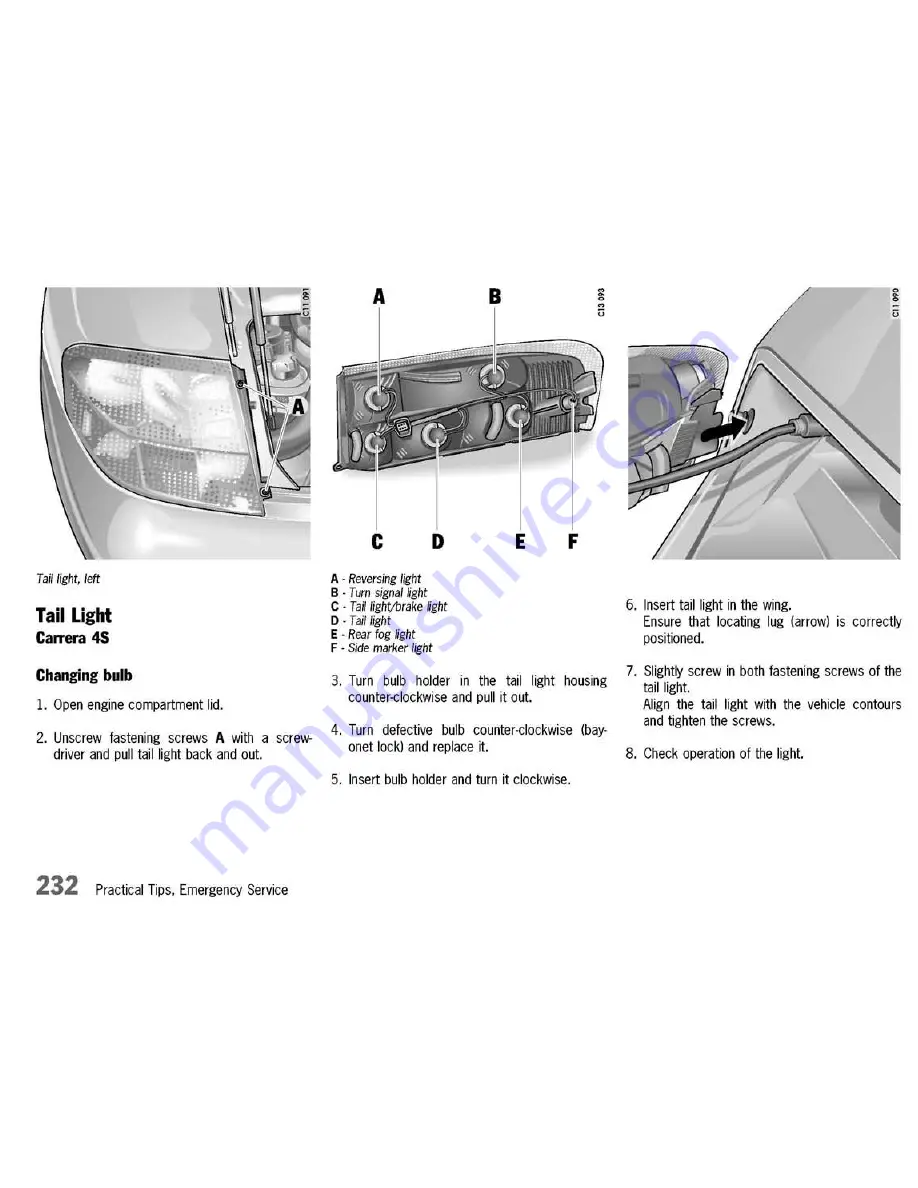 Porsche 911 CARRERA - 2003 Скачать руководство пользователя страница 232