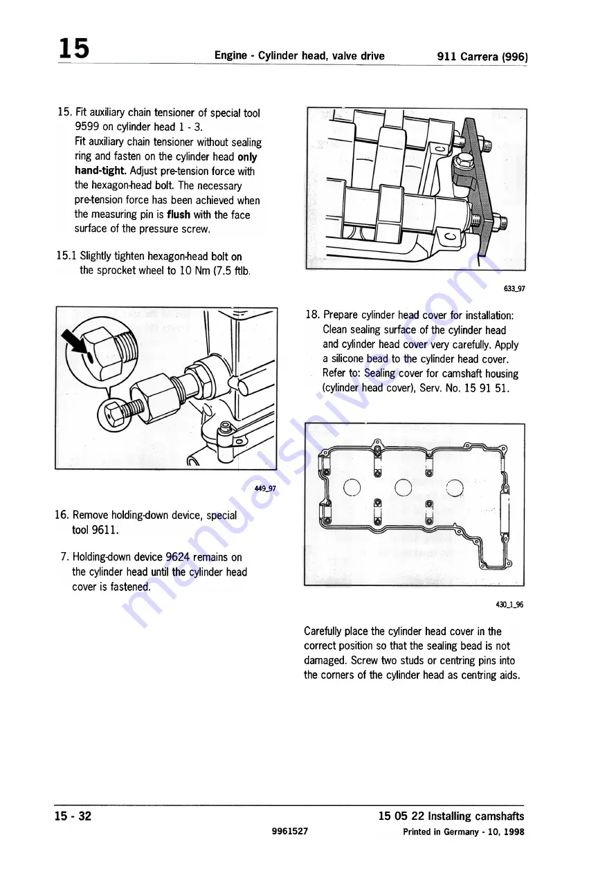 Porsche 911 Carrera (996) Technical Manual Download Page 37