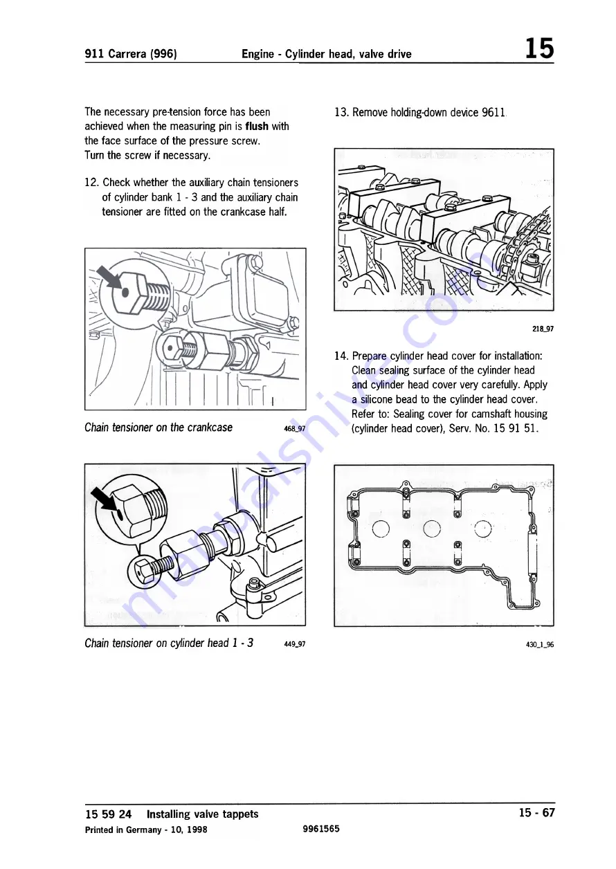 Porsche 911 Carrera (996) Technical Manual Download Page 66