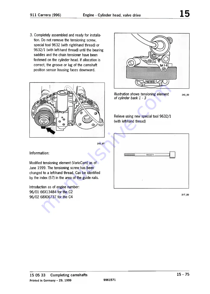 Porsche 911 Carrera (996) Technical Manual Download Page 74