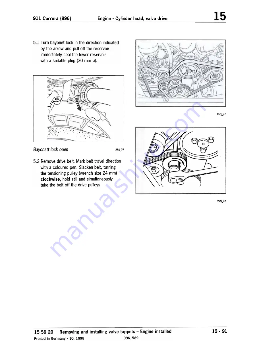 Porsche 911 Carrera (996) Technical Manual Download Page 86