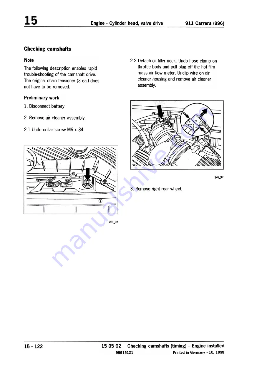 Porsche 911 Carrera (996) Technical Manual Download Page 112