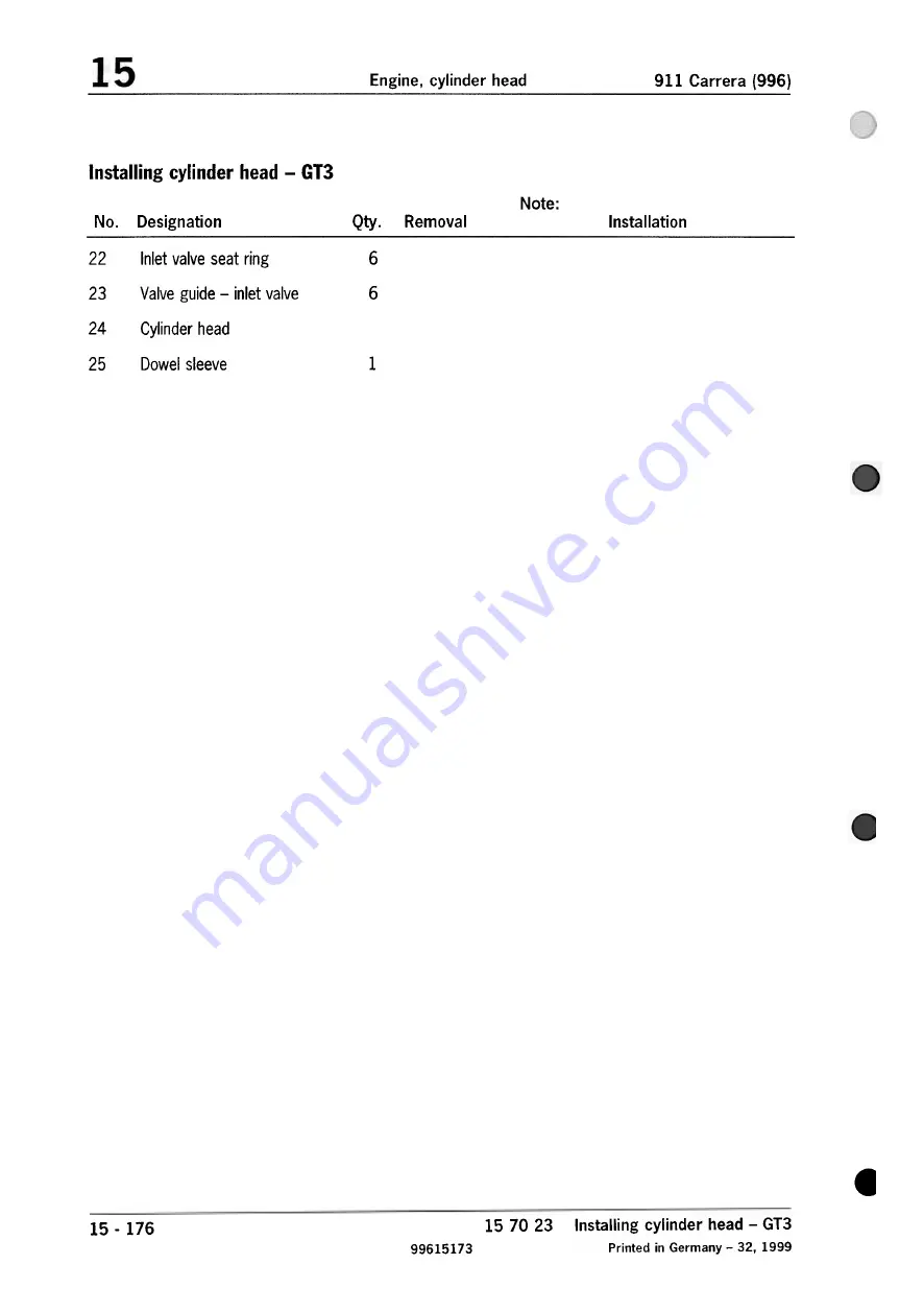 Porsche 911 Carrera (996) Technical Manual Download Page 159