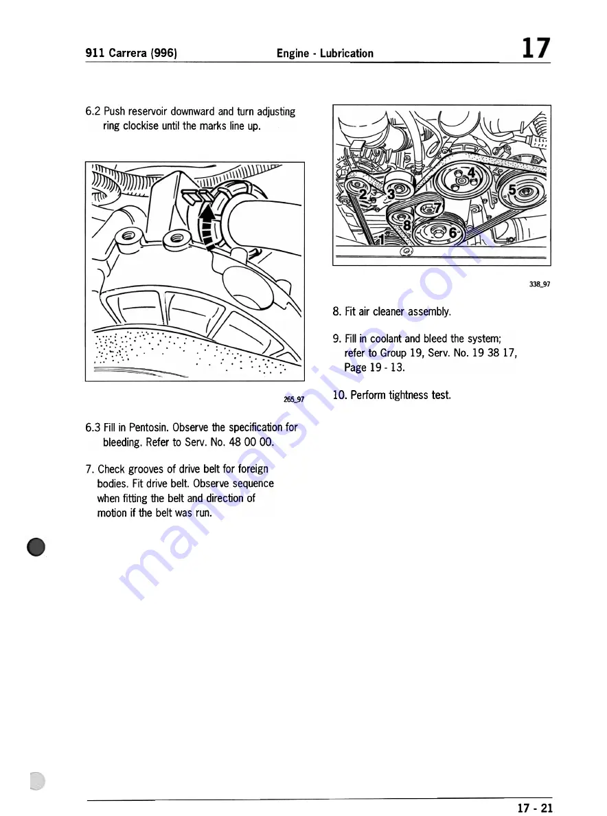 Porsche 911 Carrera (996) Technical Manual Download Page 192