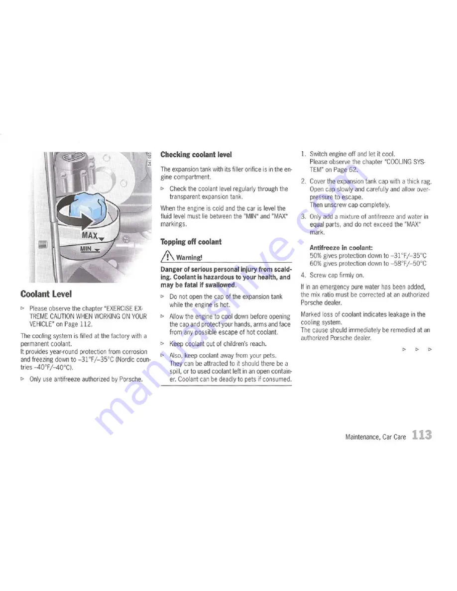 Porsche 911 GT3 - Owner'S Manual Download Page 114