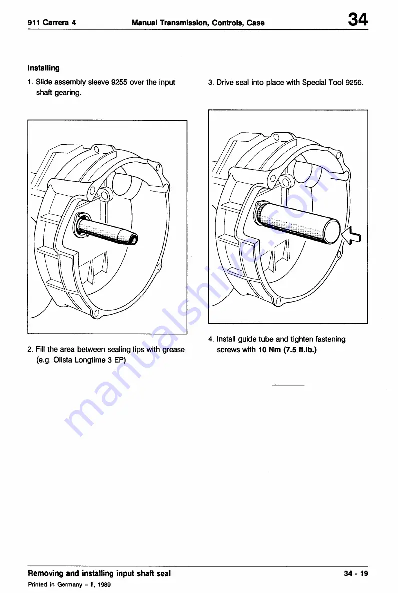 Porsche 911 - VOLUME 2 TRANSMISSION Скачать руководство пользователя страница 42