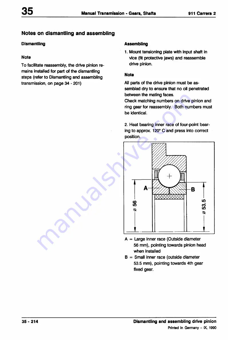 Porsche 911 - VOLUME 2 TRANSMISSION Скачать руководство пользователя страница 192